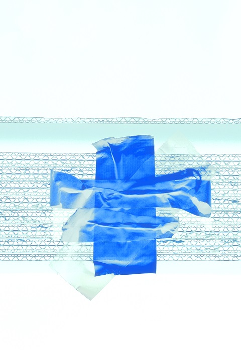 Tape blau, 2016, Giclée 90 x 60 cm